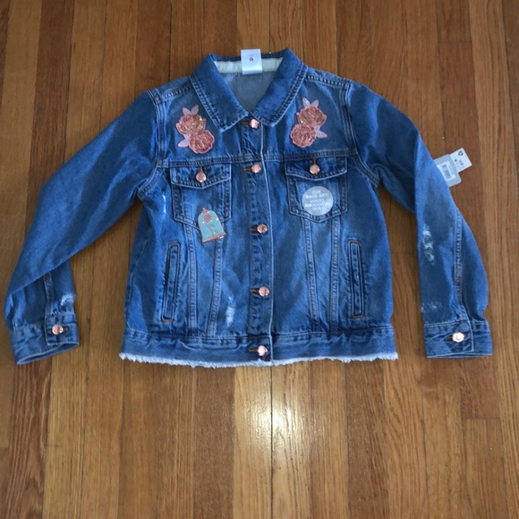 Disney Belle jean jacket w/ gorgeous appliqué - Picture 3 of 8